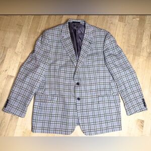 Joseph Abboud Collection Men’s Plaid Blazer Sport Jacket Coat Check Suit 48R